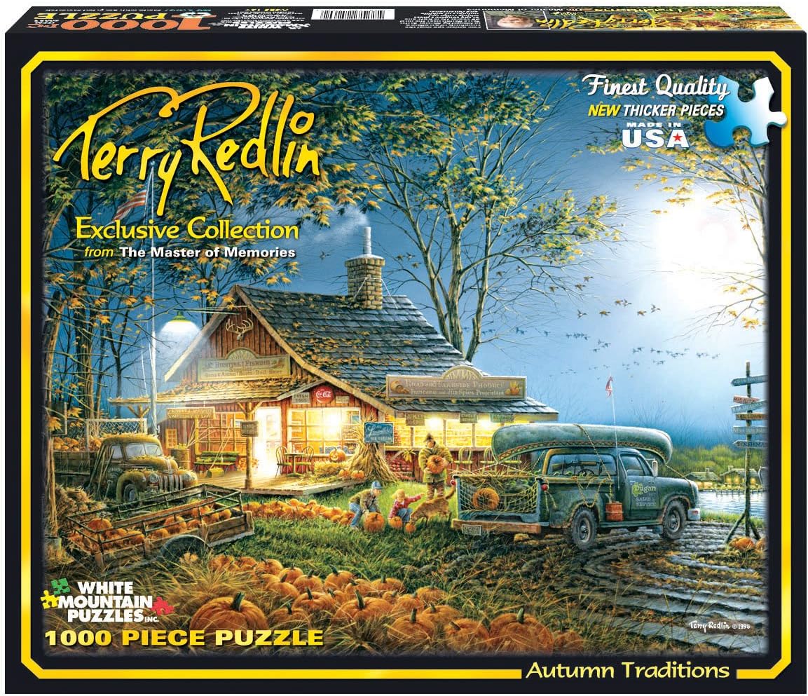 White Mountain Puzzles Autumn Traditions -1000 Piece Jigsaw Puzzle
