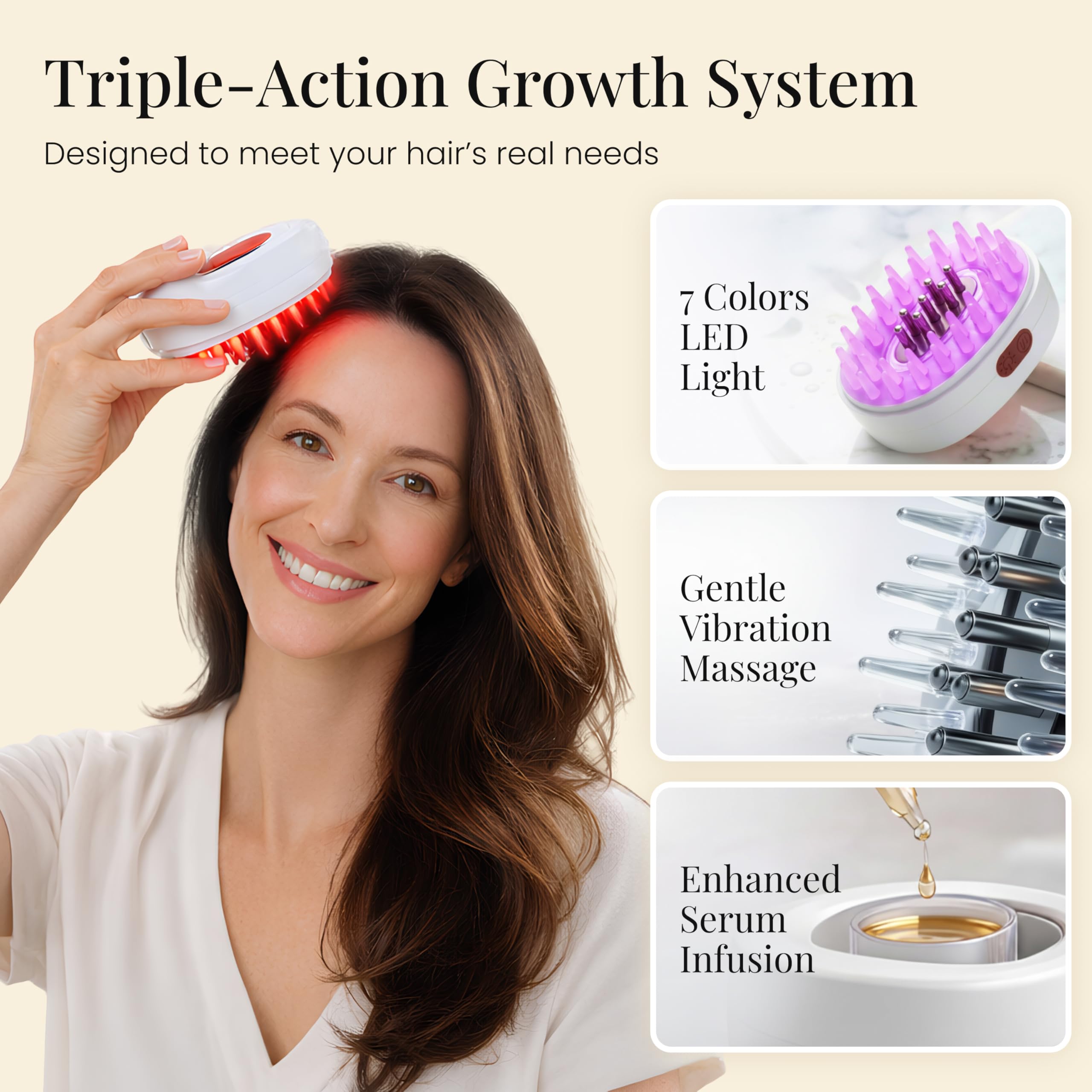 Cordless Scalp Massager with Serum Applicator