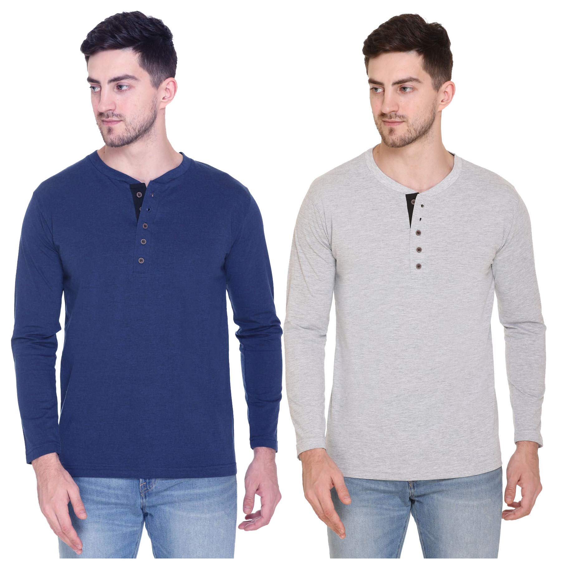 Men's Regular Fit T Shirt (Pack of 2)-image-46