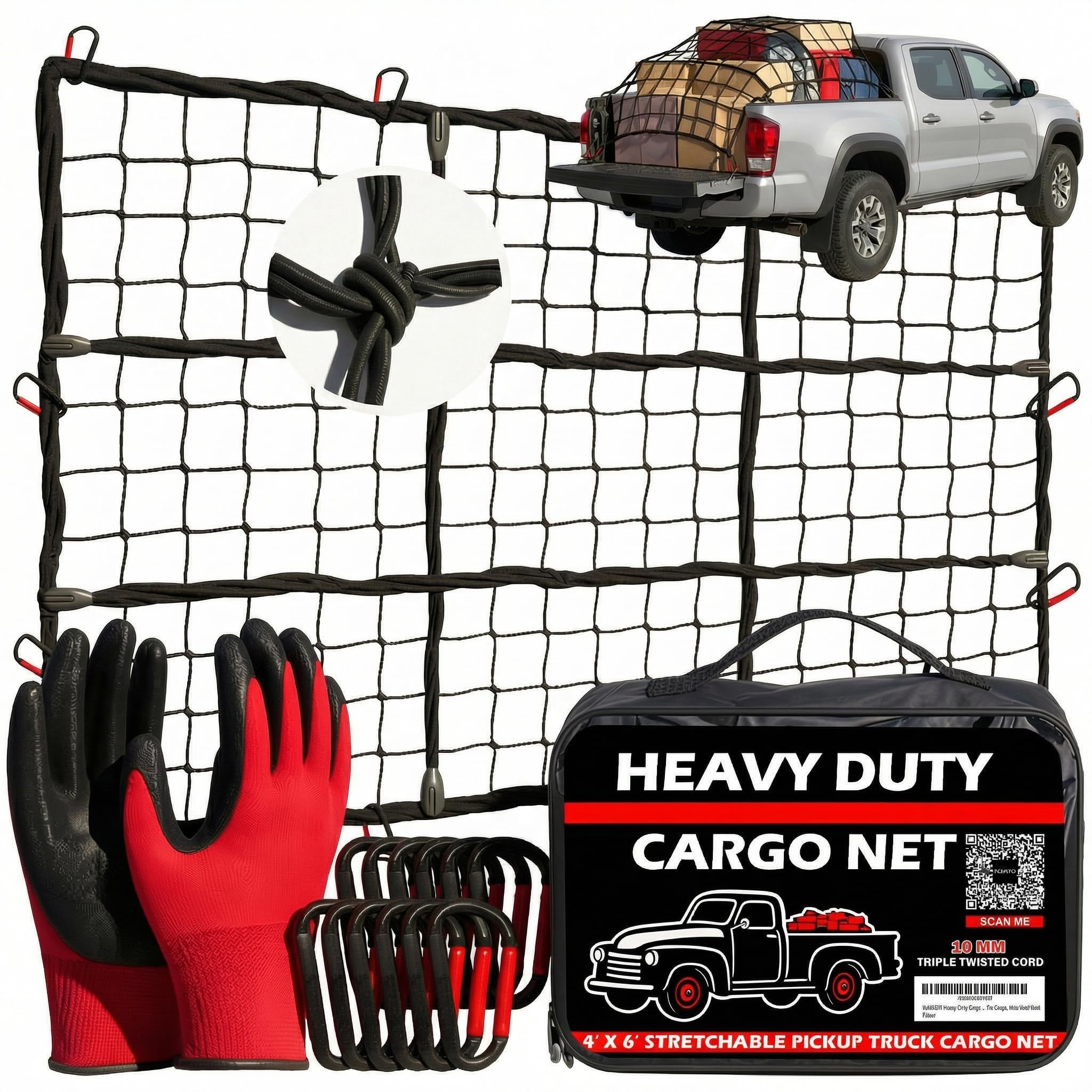 ZULWEST Heavy Duty 4x6 Cargo Net