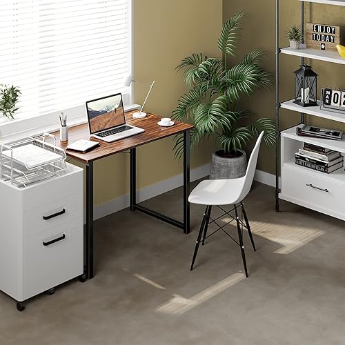 Miniatura 71 de Coleshome - Escritorio para computadora, de 32 pulgadas, estilo moderno y sencillo, para oficina en casa, escritorio estudiantil para escribir,