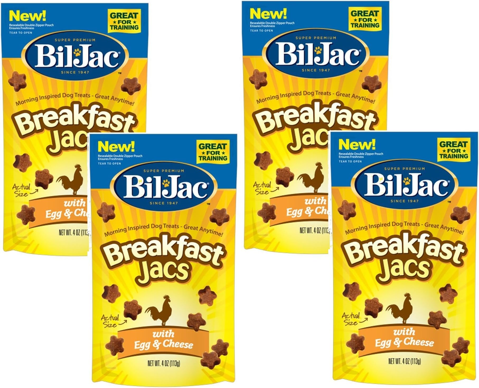 (4 Pack) Bil-Jac Breakfast Jacs, 4 Ounces each