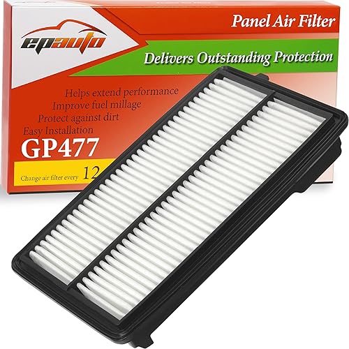 EPAuto GP477 (CA11477) Filtro de aire del motor, repuesto para Honda Accord V6 (2013-2017), Acura TLX V6 (2015-2020) - Filtro de panel rígido para