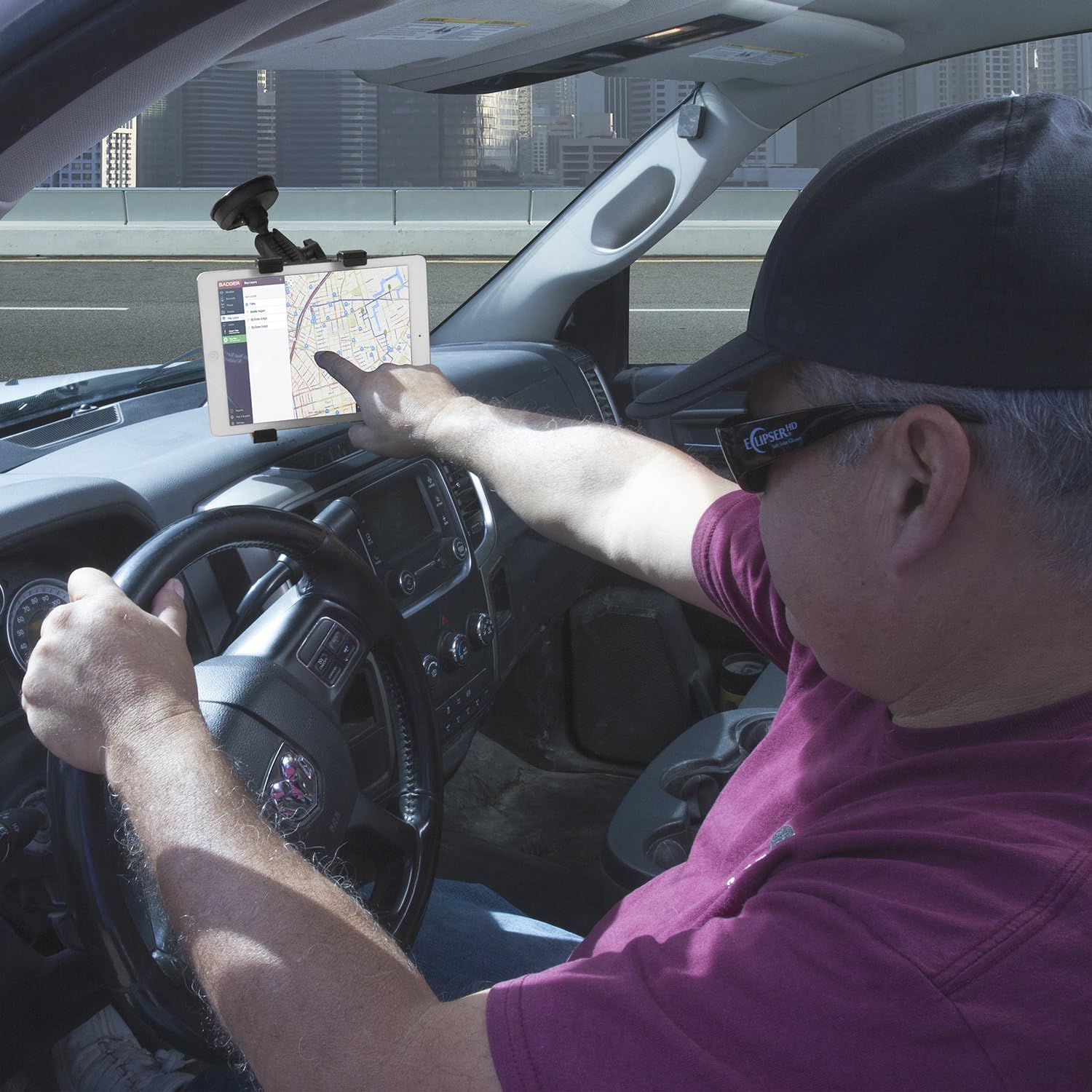 Crаzу Clеаrаnсе iBOLT Tabdock BizMount -Holder /Mount with Suction Cup Base- for Your Windshield , Dashboard , or Desk - Compatible with All 7-10 Tablets: iPad, Samsung Galaxy Tab, Google Nexus