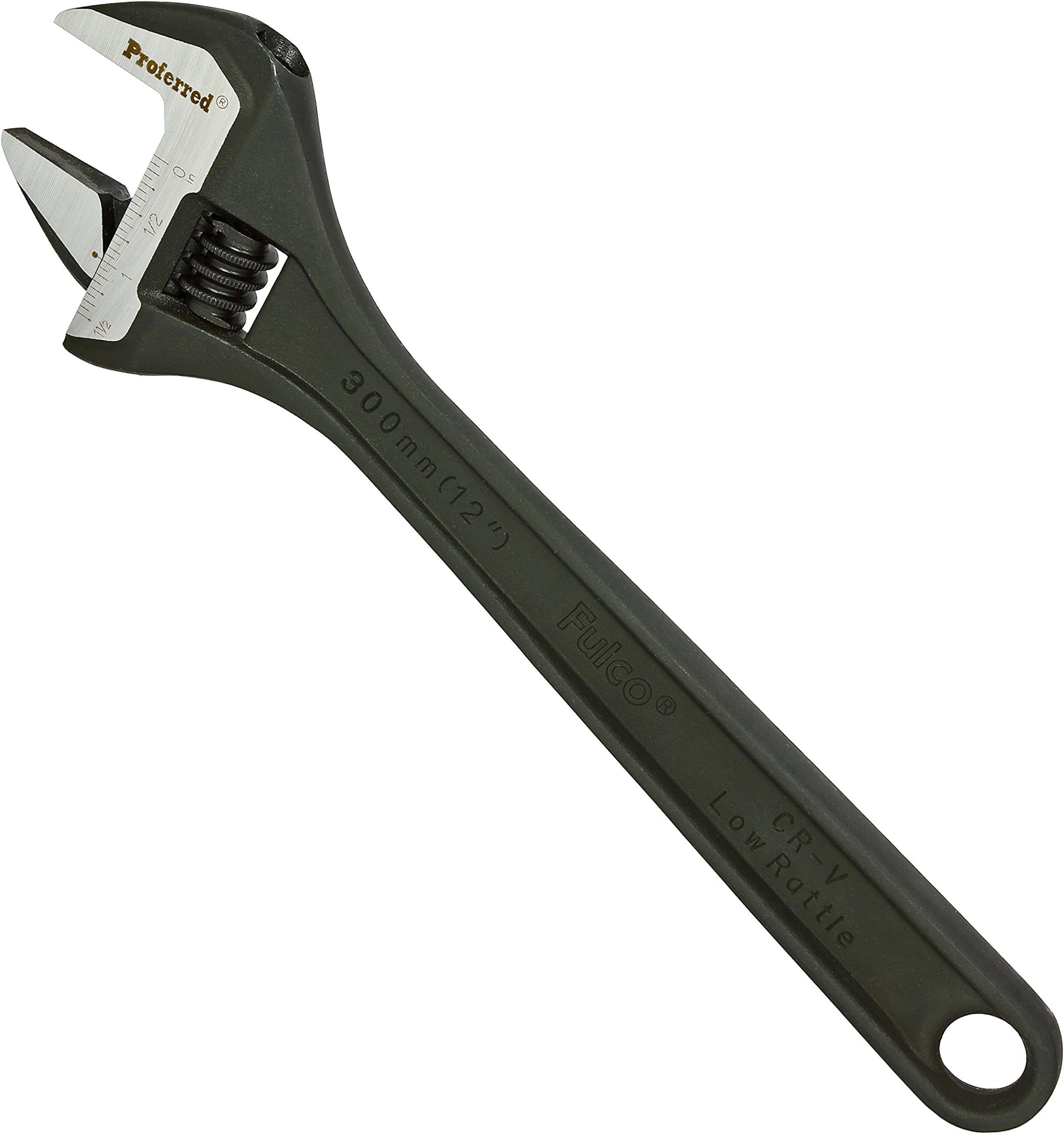 Proferred T05045 Standard Adjustable Wrench, Phosphate Finish, 12"