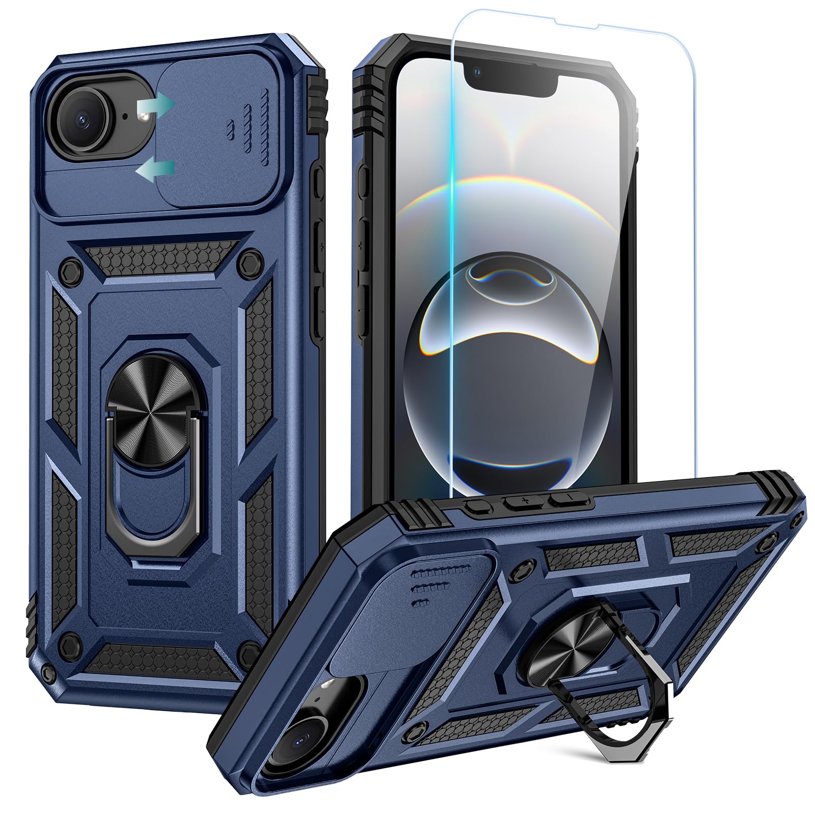 Coque iPhone 16e avec protecteur d'écran et protection caméra amovible - 8