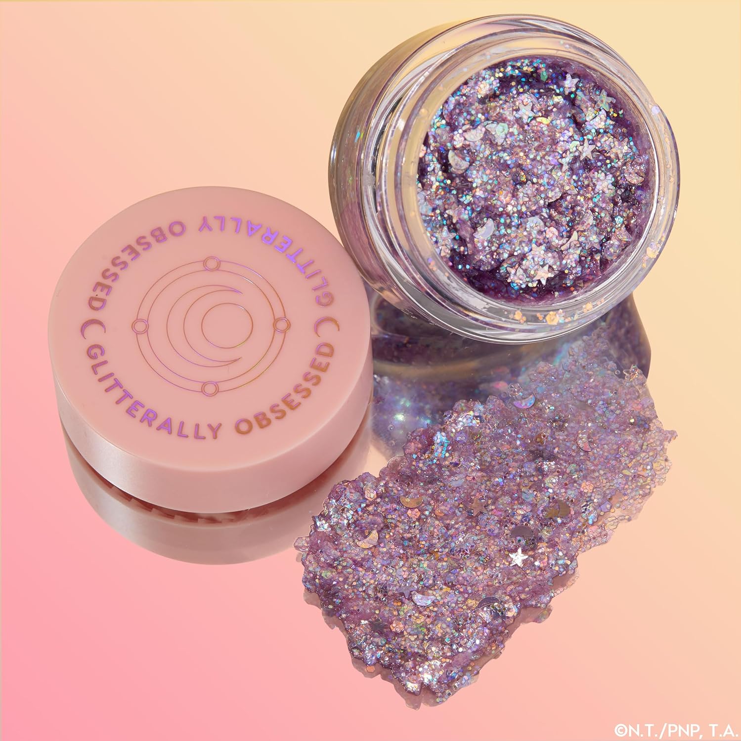 ColourPop x Sailor Moon Glitterally Obsessed Body Glitter Gel - Multi-Colored Glitter Makeup Made with an Adhesive Gel Formula - Easy to Use & Mess Free - Moon Prism Power (0.53 oz)