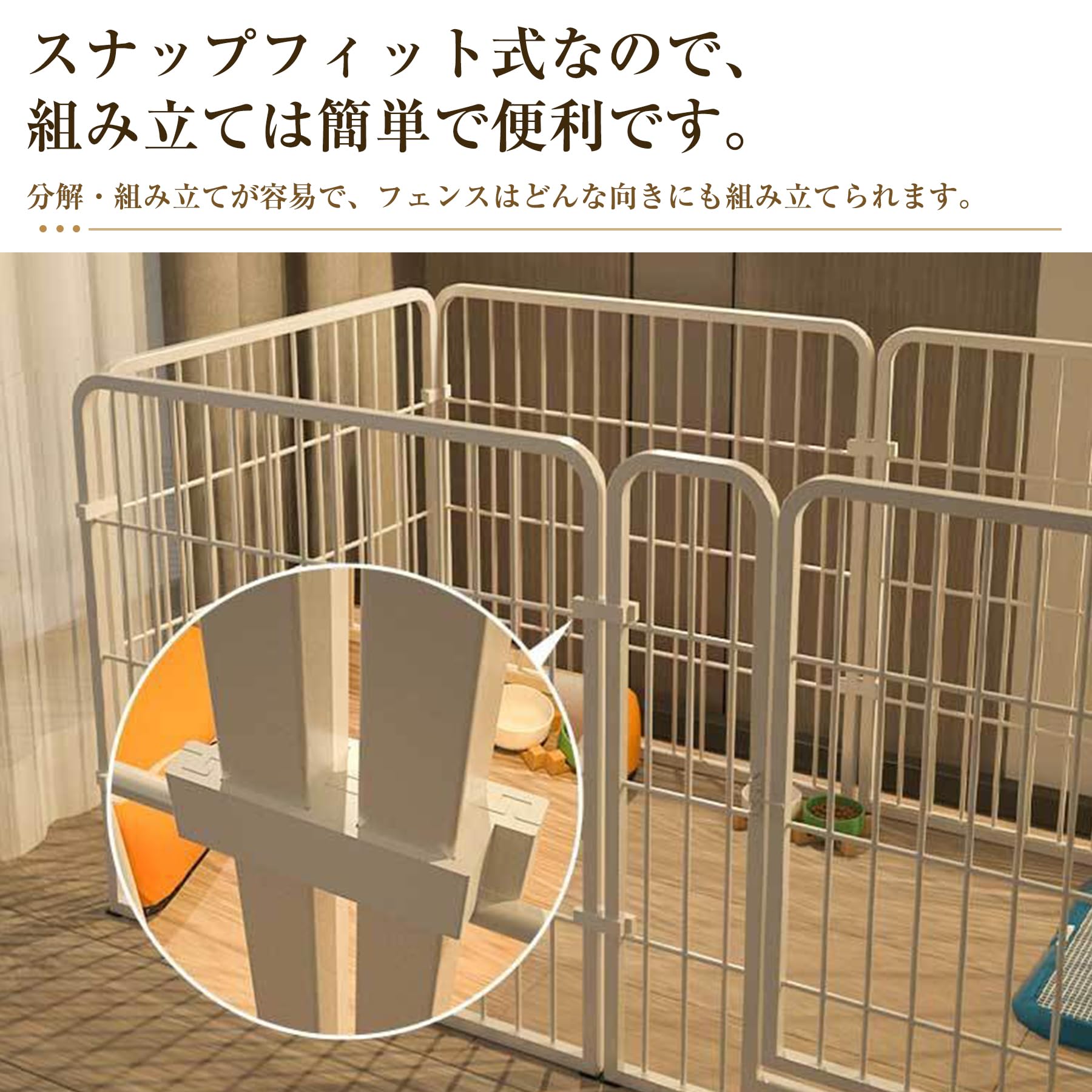 Amazon | SGEBD ペットサークル 犬 サークルケージ ペットフェンス