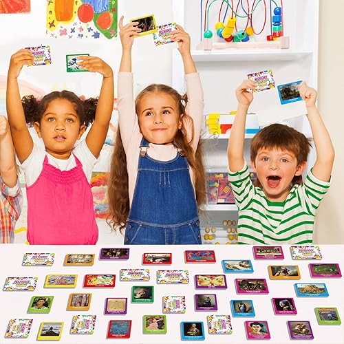 Vista 29 de gisgfim Juego de 50 pares de memoria a juego de memoria de concentración bíblica juegos de tarjetas de memoria para niños Educativo A Fun & Fast