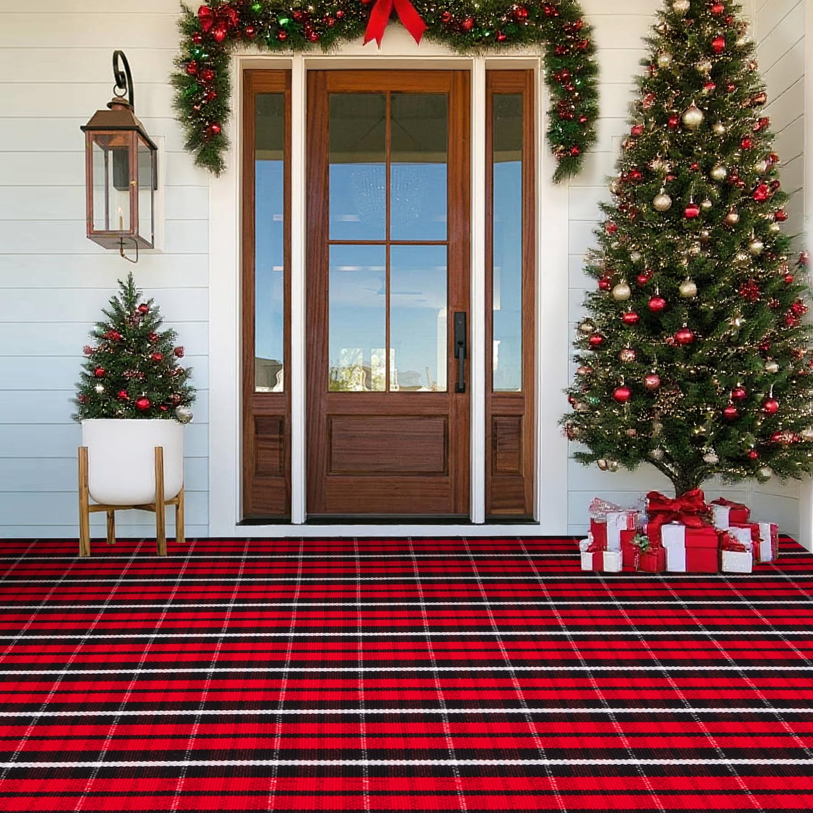 Christmas Plaid Rug - 27.5 x 43 Inches -24