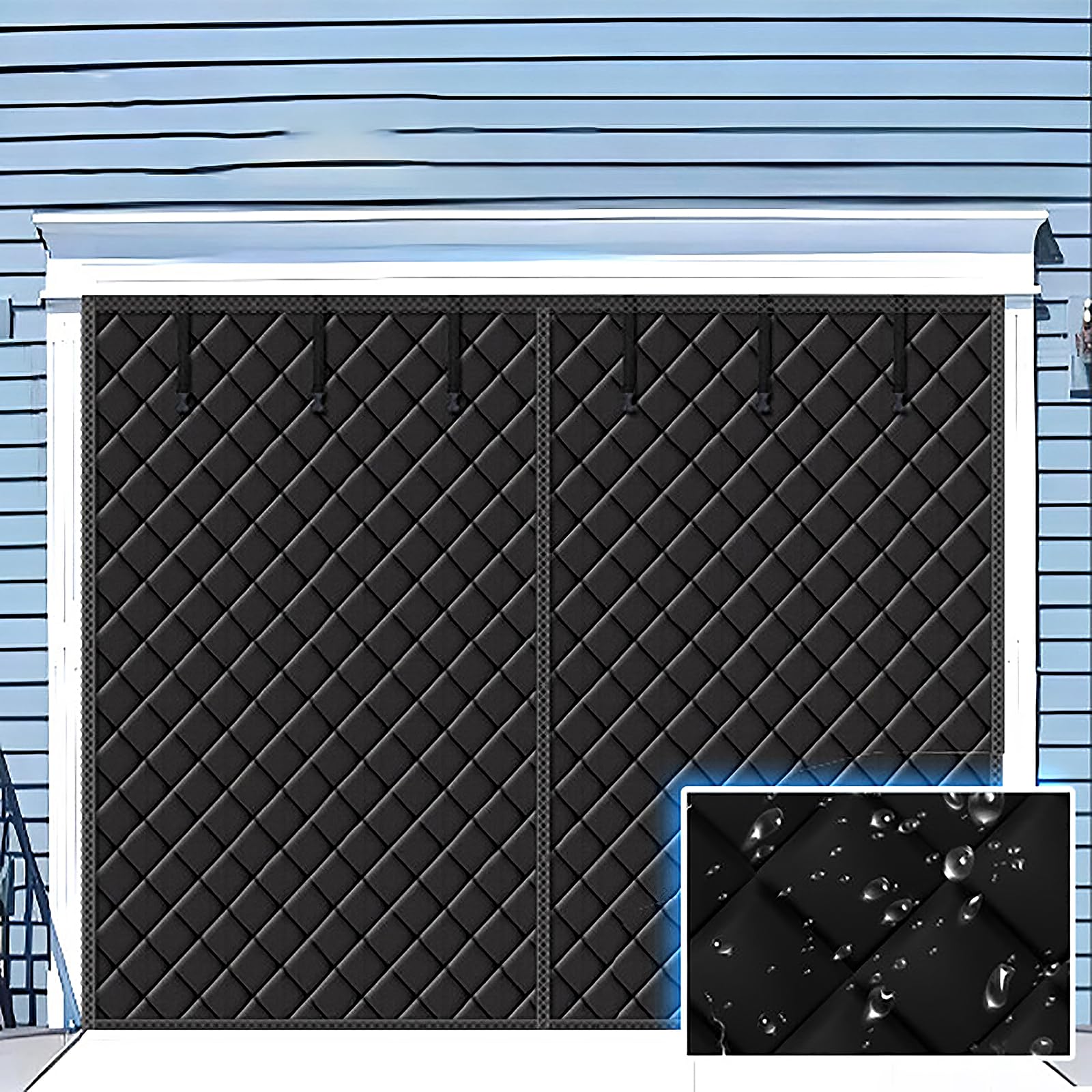 Isolation porte hiver contre le froid et rideau thermique Ga