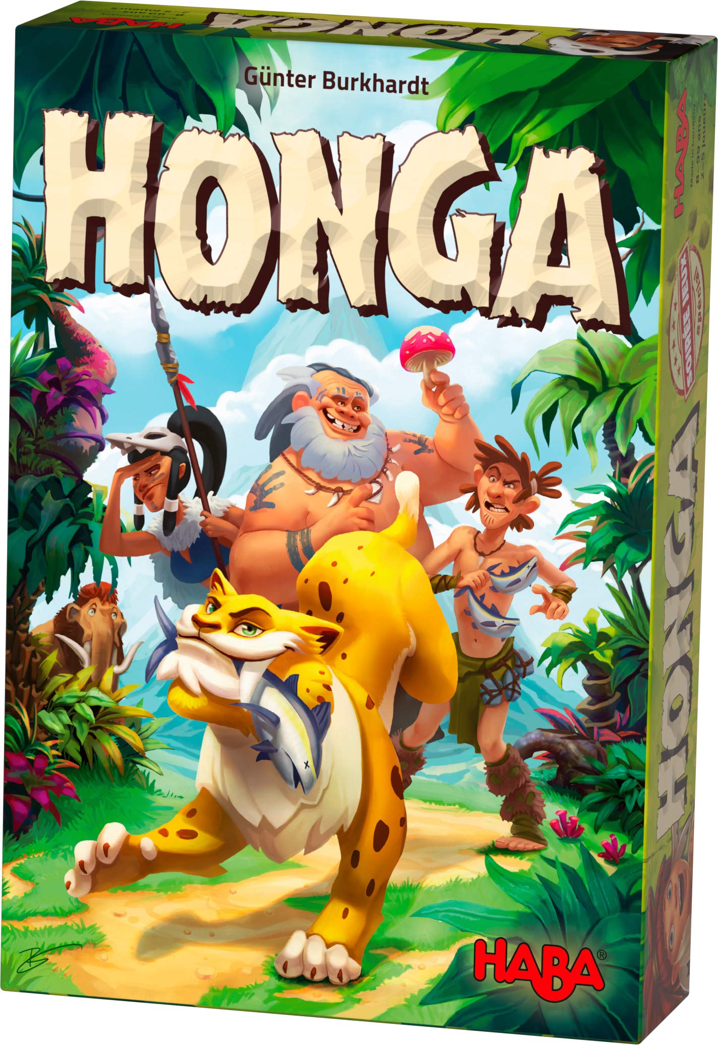 HABA 304321 - Honga, kniffliges Taktikspiel für die ganze Familie mit hochwertigen Spielfiguren aus Holz, für 2-5 Spieler von 8-99 Jahren
