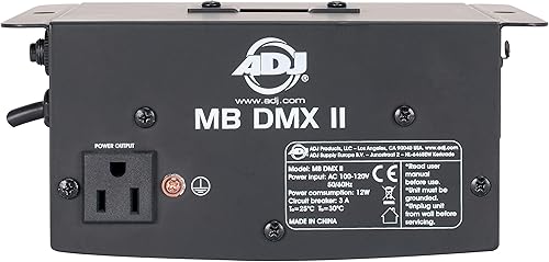 Miniatura 9 de American DJ Motor de bola de espejo resistente controlable DMX de 20 pulgadas máx. La bola de espejo también tiene salida conmutable de encendido y