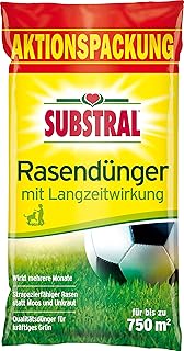 Substral Rasendünger, mit Langzeitwirkung, 100 Tage Langzeitdüngung, staubfreies Granulat mit umhüllten Langzeitstickstof...