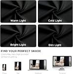 CUCRAF Black Blackout Curtains 84 inch Length,Thermal Insulated Room Darkening Window Curtains for Bedroom,Light Blocking Drapes for Living Room,Set of 2 Panels, 52 x 84 Inch