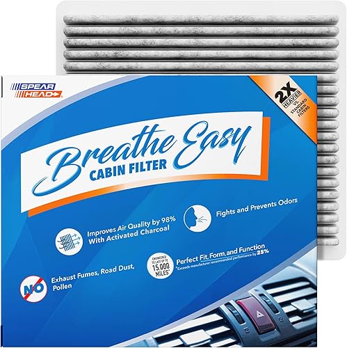 Miniatura 80 de Spearhead Odor Defense Breathe Easy - Filtro de cabina para AC y calentador Compatible con 300 2011-23, Challenger 2011-23, Charger 2011-23 como