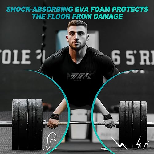 Miniatura 5 de Mat Block APM36002GY Torin - Alfombrillas de espuma entrelazadas para ejercicios 144 pies cuadrados, 12 pulgada, 36 azulejos, suelo de goma EVA,