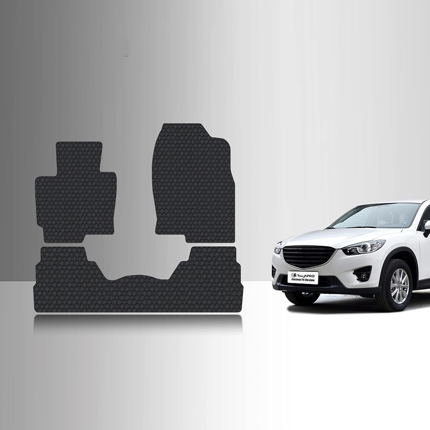 TOUGHPRO Cargo/Trunk Mats Accessories for Mazda CX-5 All Weather Heavy Duty (Made in USA) Black Rubber 2017 2018 2019 2020 2021 2022 2023 2024 2025