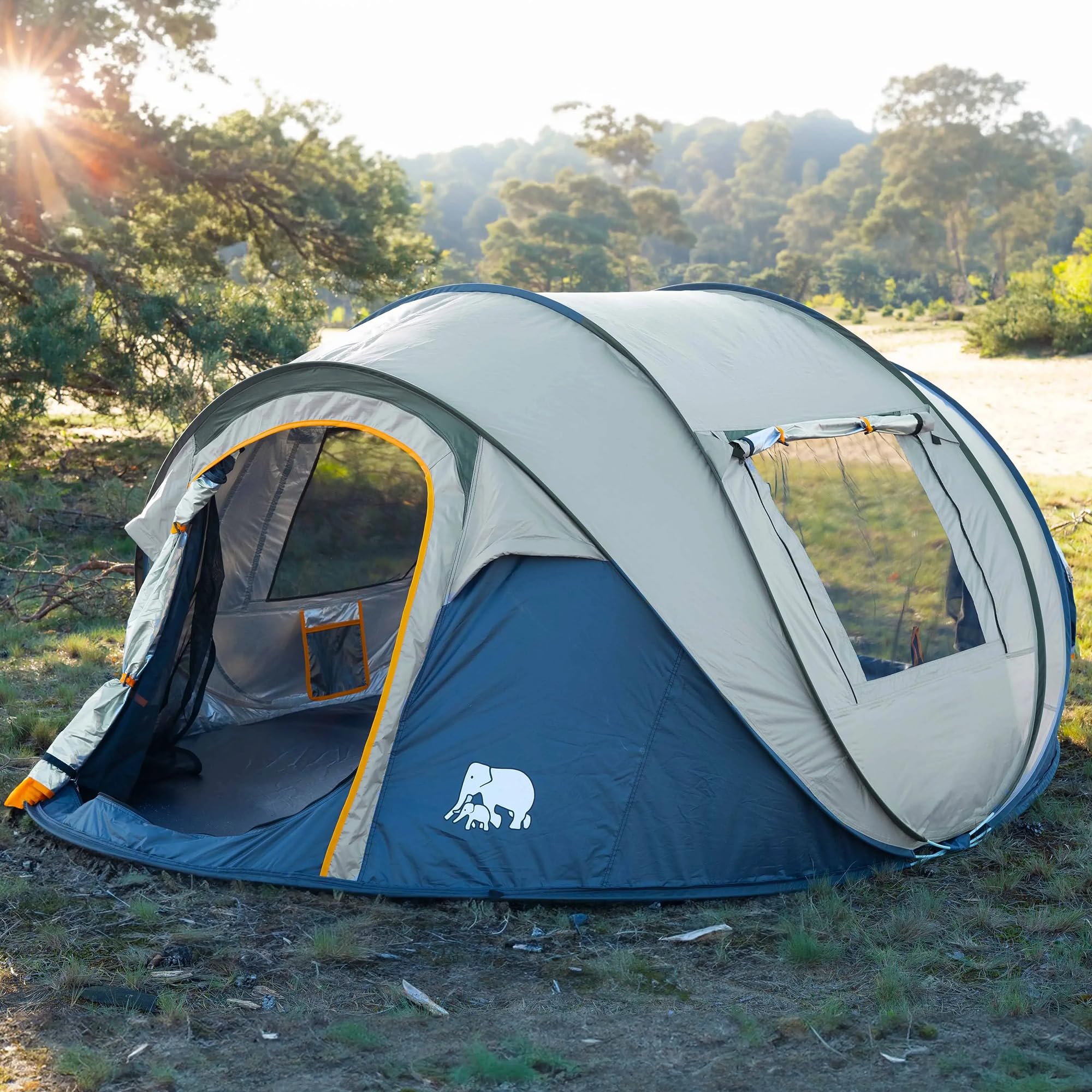 DERYAN Pop-up tent voor 4 personen