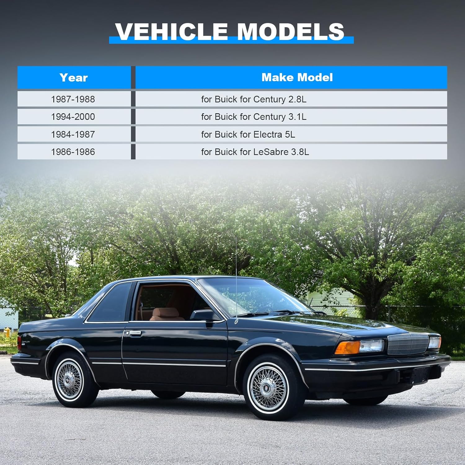 ECCPP A/C Compressor Bypass Pulley 34163 Durable Replacement for Smooth AC Performance Fits 1987-1988 for Buick Century 2.8L