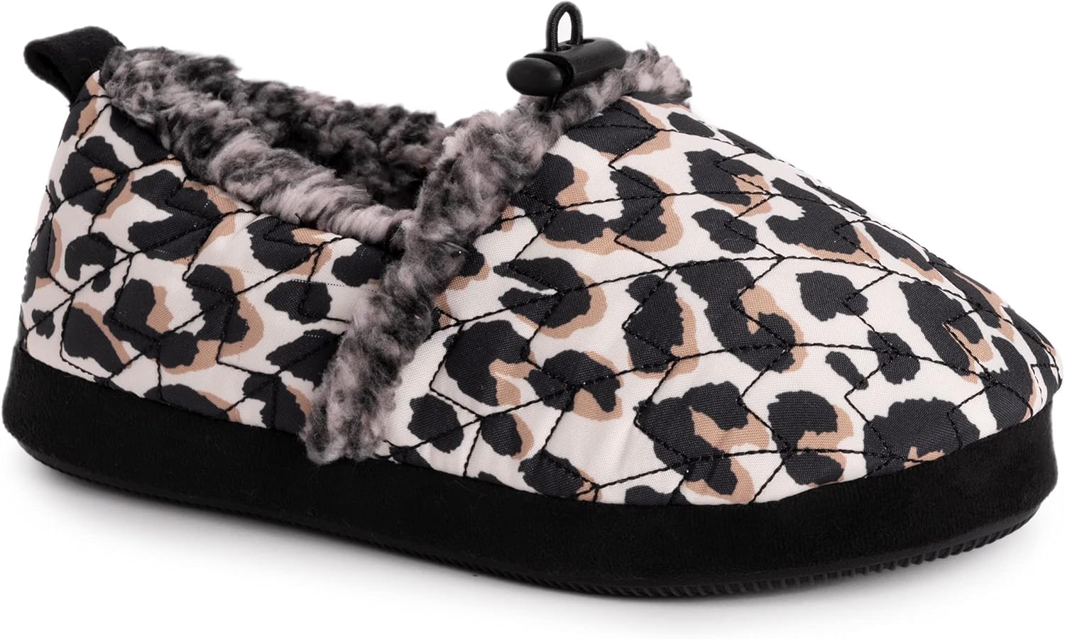 MUK LUKS Polar Women's Giana Slipper, Leopard, Small