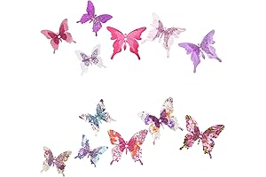 12 Pack Craft Butterflies for Small Tree Decorations Outdoor Garden