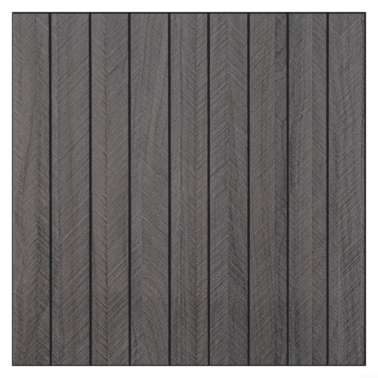 Paneles de pared de listones de madera y pelar de 40 x 40 cm, PVC insonorizado, textura decorativa de listones 3D para el hogar, oficina, dormitorio, paredes multimedia, negro, gris y marrón