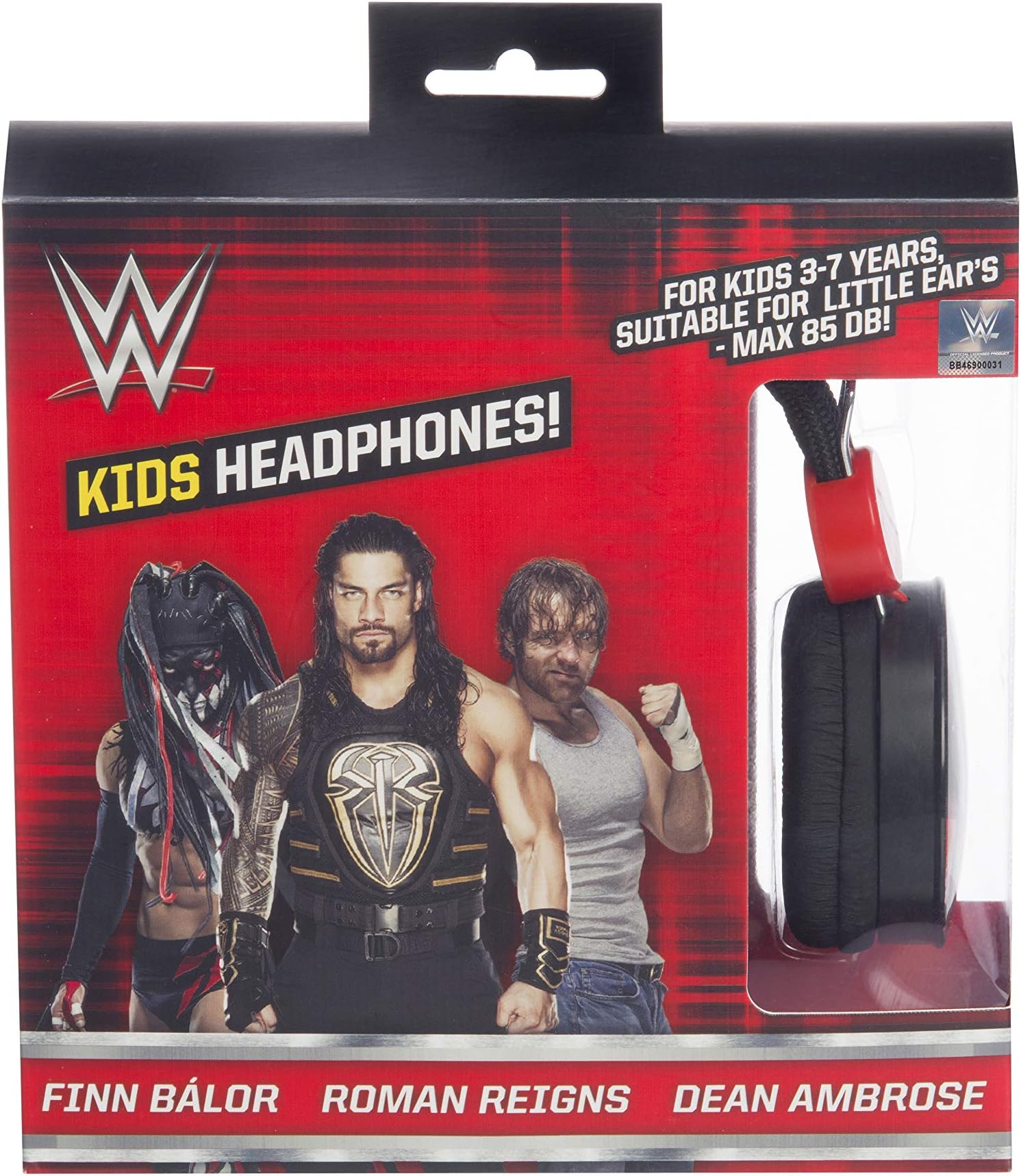 WWE Headphones (WW0593) Featuring Finn Balor, Roman Reigns and Dean Ambrose