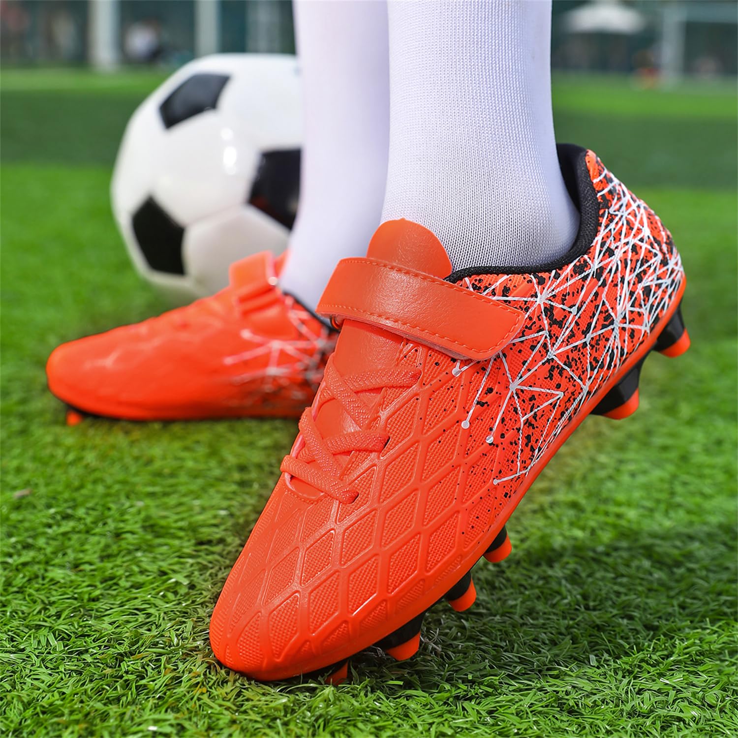 Football Boots Boys Grils FG/AG Soccer Cleats Shoes Trainers Football Shoes Training Running Shoes Teenager Sneakers — view 7