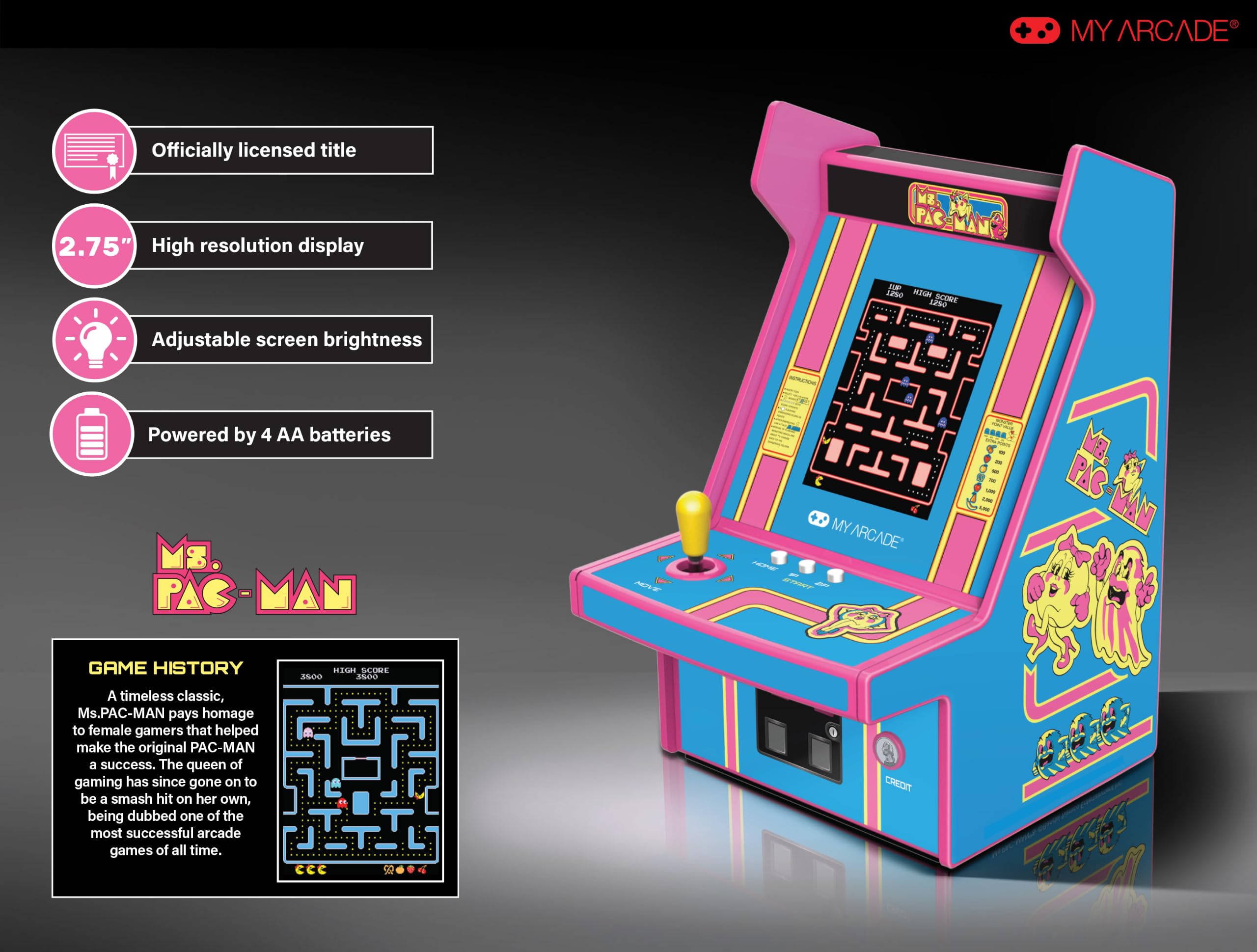 Micro Player PRO 6,7" Ms. Pac-Man