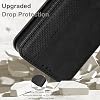 Fitudoos Mobile Phone Case for Motorola Moto Edge 70 Fusion Leather Case Premium Leather Flip Case [Card Slots] [Magnetic Closure] [Stand Function] [Anti-Fall] [Anti-Scratch] - Black