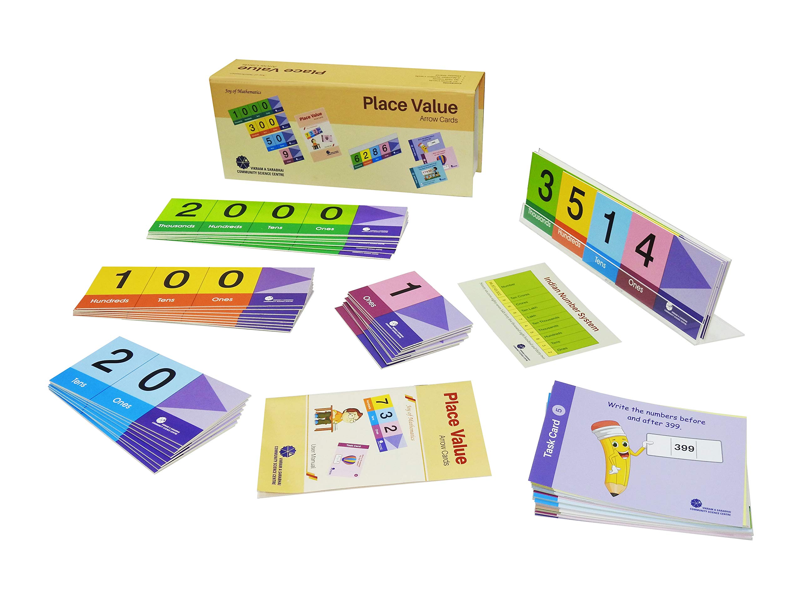 Vikram A Sarabhai Community Science Centre | Place Value Cards, Multicolor (B08LC51NW9) Amazon Price History, Amazon Price Tracker