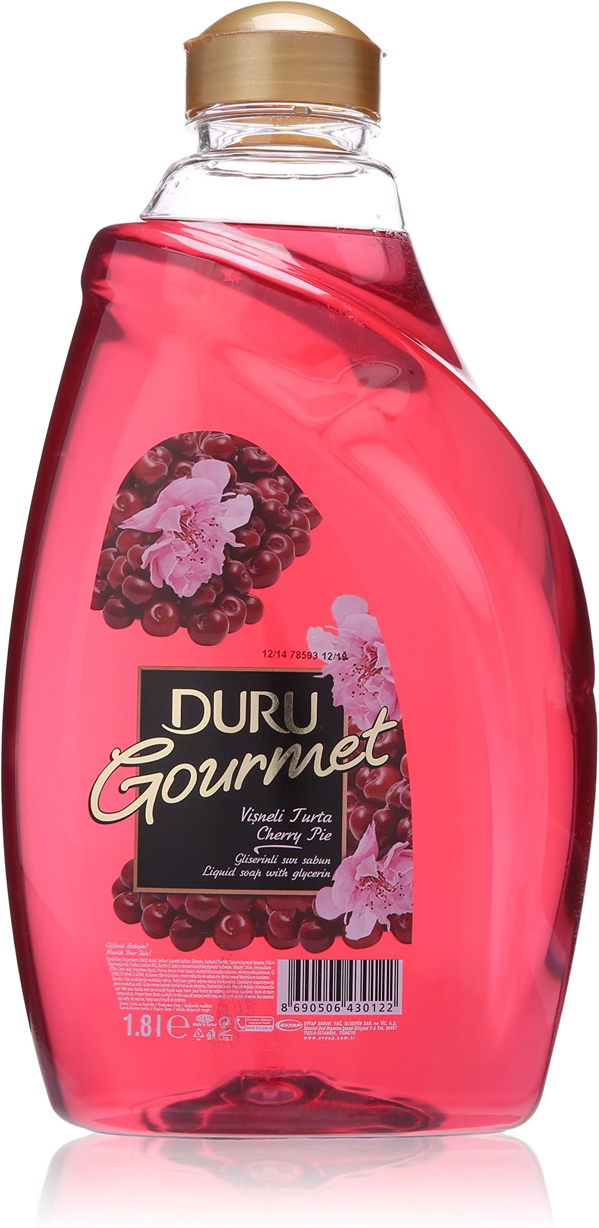 Duru Gourmet Liquid Soap Refill, Cherry Pie, 2 Count