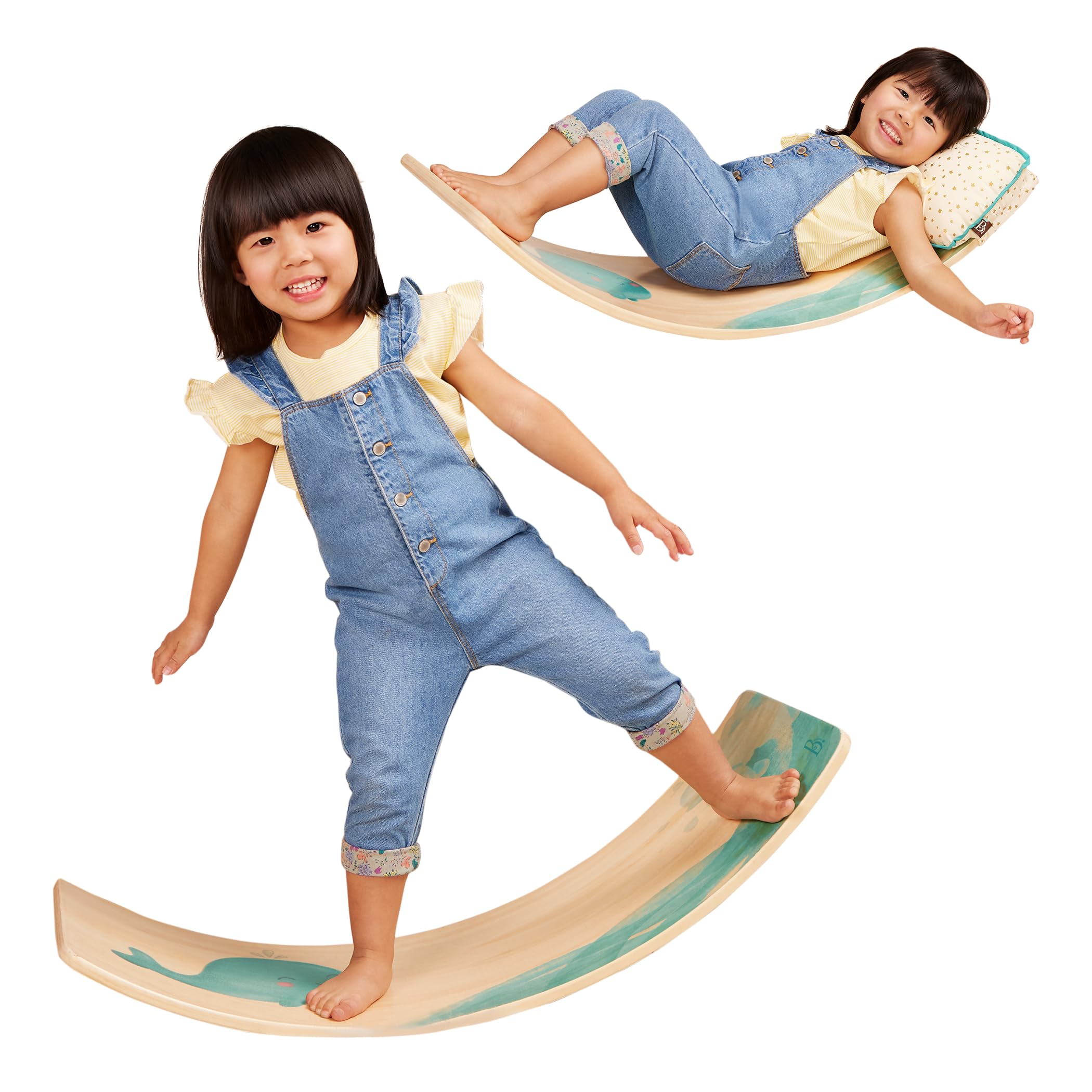 B. toys Teeter-Toddler Wooden Balancing Board