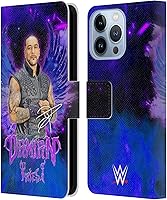 Vista 7 de Head Case Designs Officially Licensed WWE Portrait Damian Priest Leather Wallet Case Compatible with Apple iPhone 7 Plus/iPhone 8 Plus