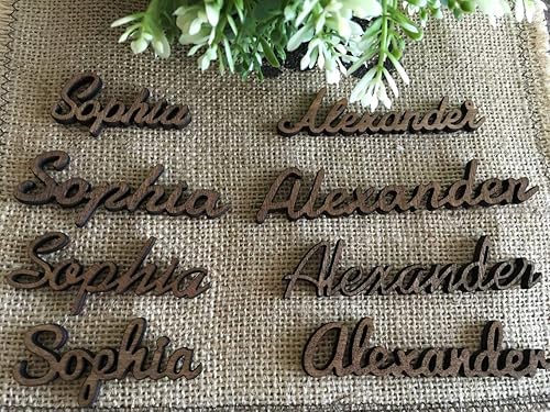 Miniatura 5 de Elegant Escort Wooden Place Cards for Wedding or Birthday Party