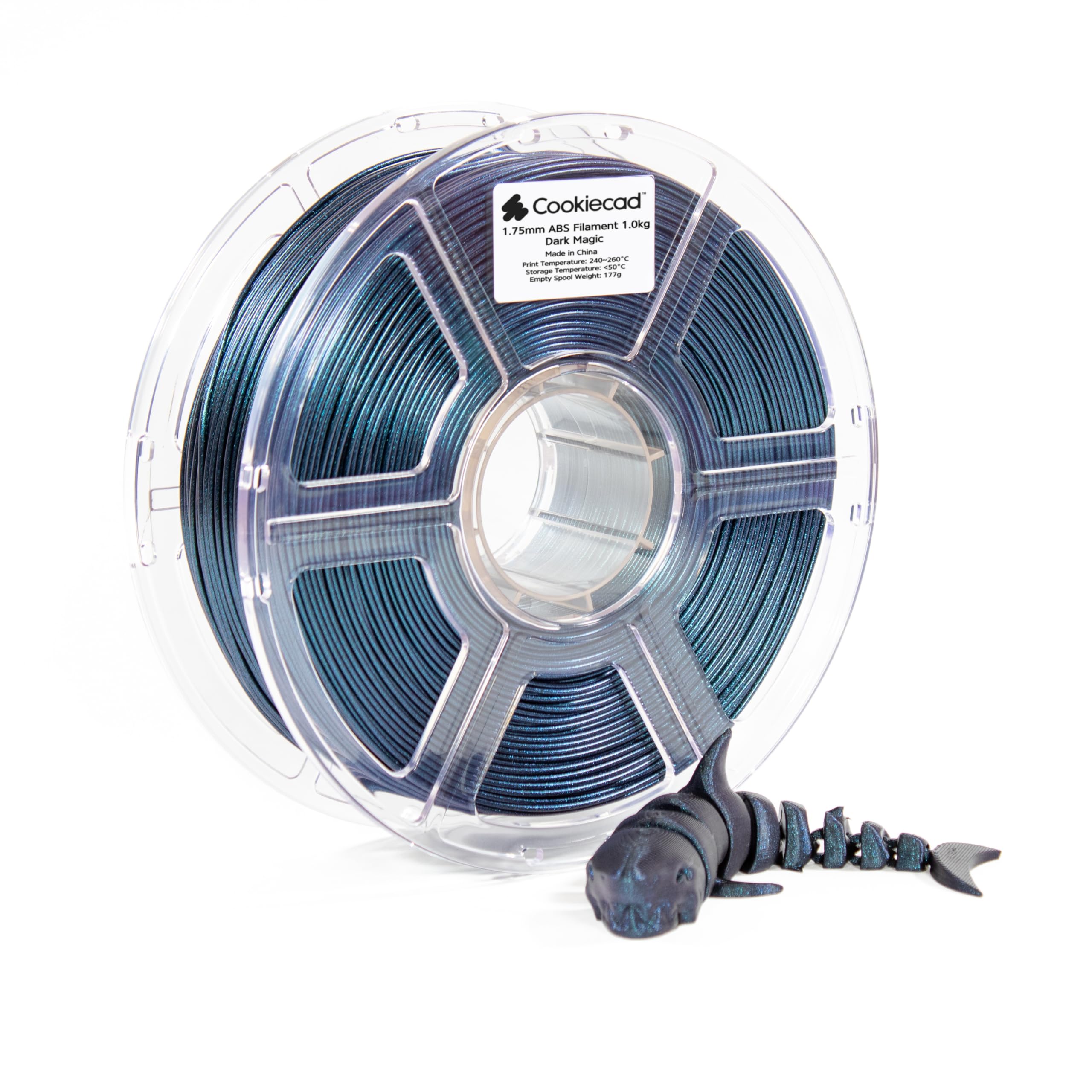 Amazon.com: Cookiecad ABS Filament 1.75mm 1kg Iridescent 3D