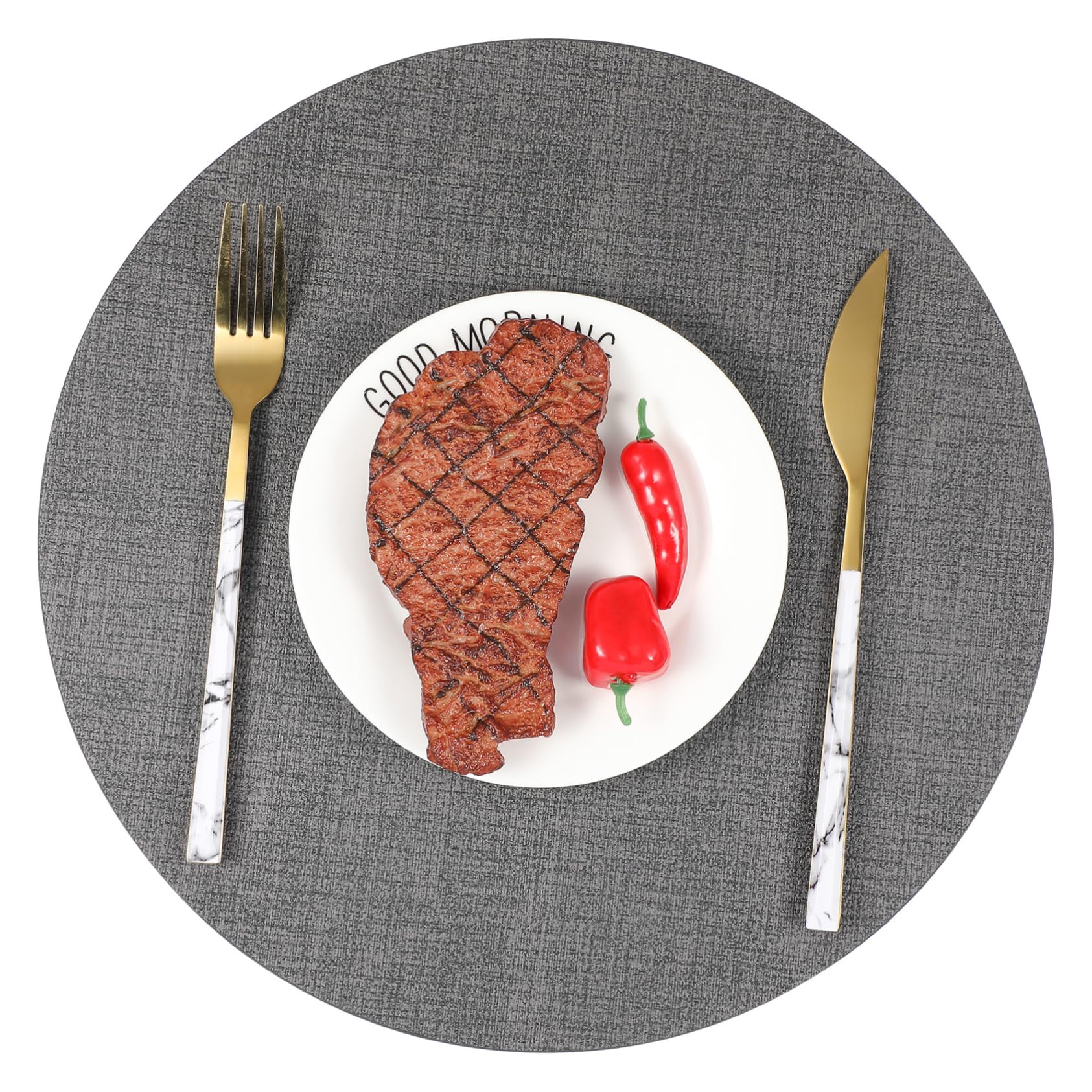 Placemat antiadhésif PVC contre les taches et la chaleur sur votre table à manger
