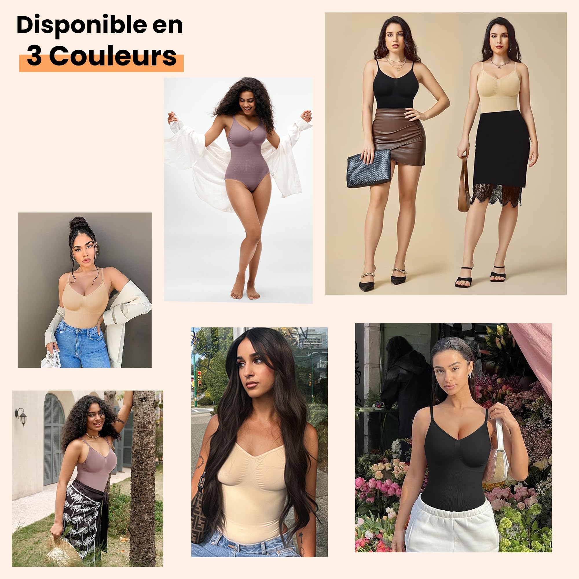 Body Gainant Femme Sculptant – Effet Ventre Plat, Tissu Respirant, Fermeture à Agrafes, Invisible sous les Vêtements, Coupe String, Shapewear et Gaine Amincissante Femme