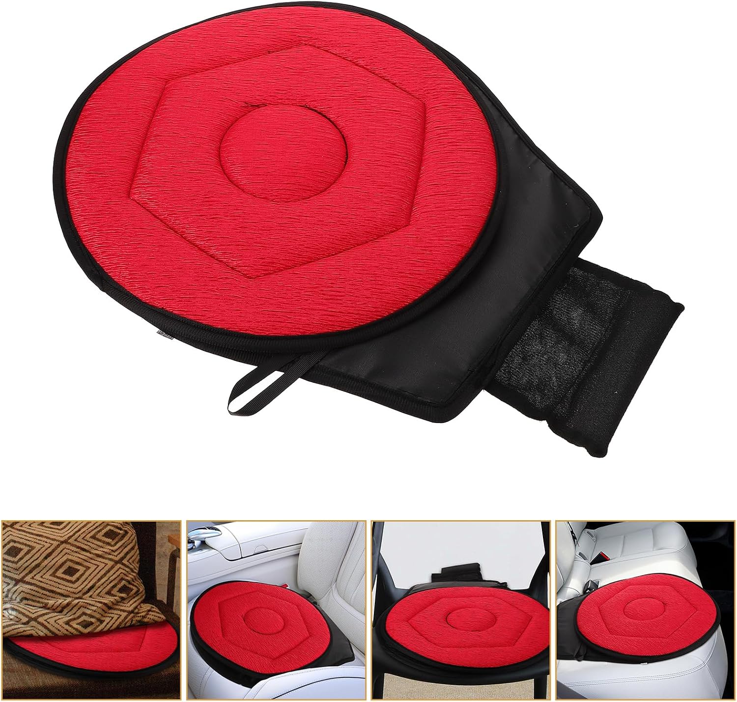 SOLUSTRE 360degree Car Swivel Seat Cushion Rotating Seat Pad for Comfortable Driving for Pregnant Women and Travelers
