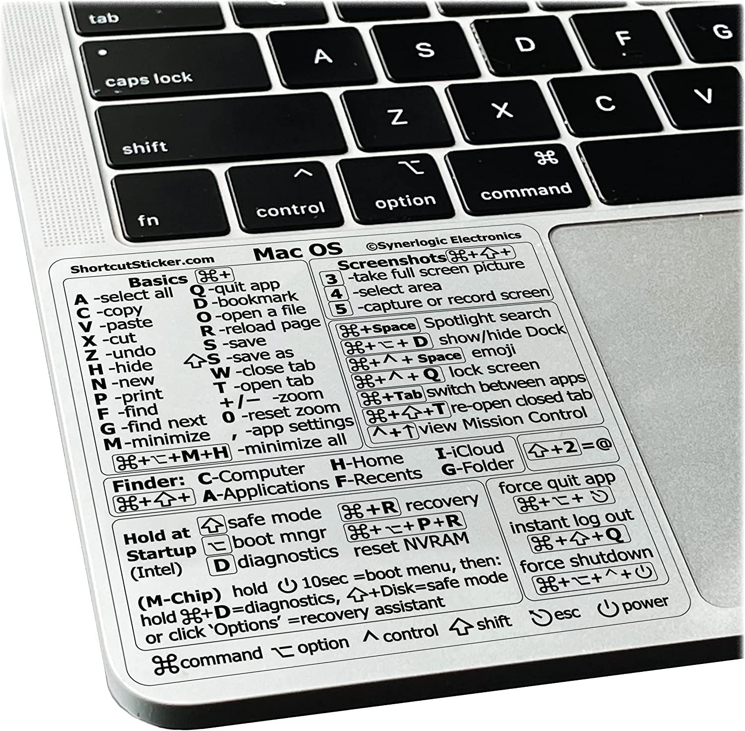 Mac Keyboard Stickers Mac Keyboard Shortcut Stckers - Etsy Keyboard ...