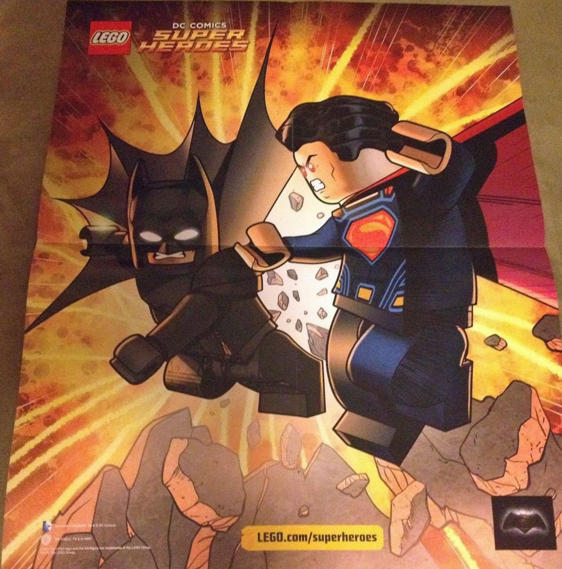 LEGO DC Comics Super Heroes Comic Book with Folded Poster SUPERMAN