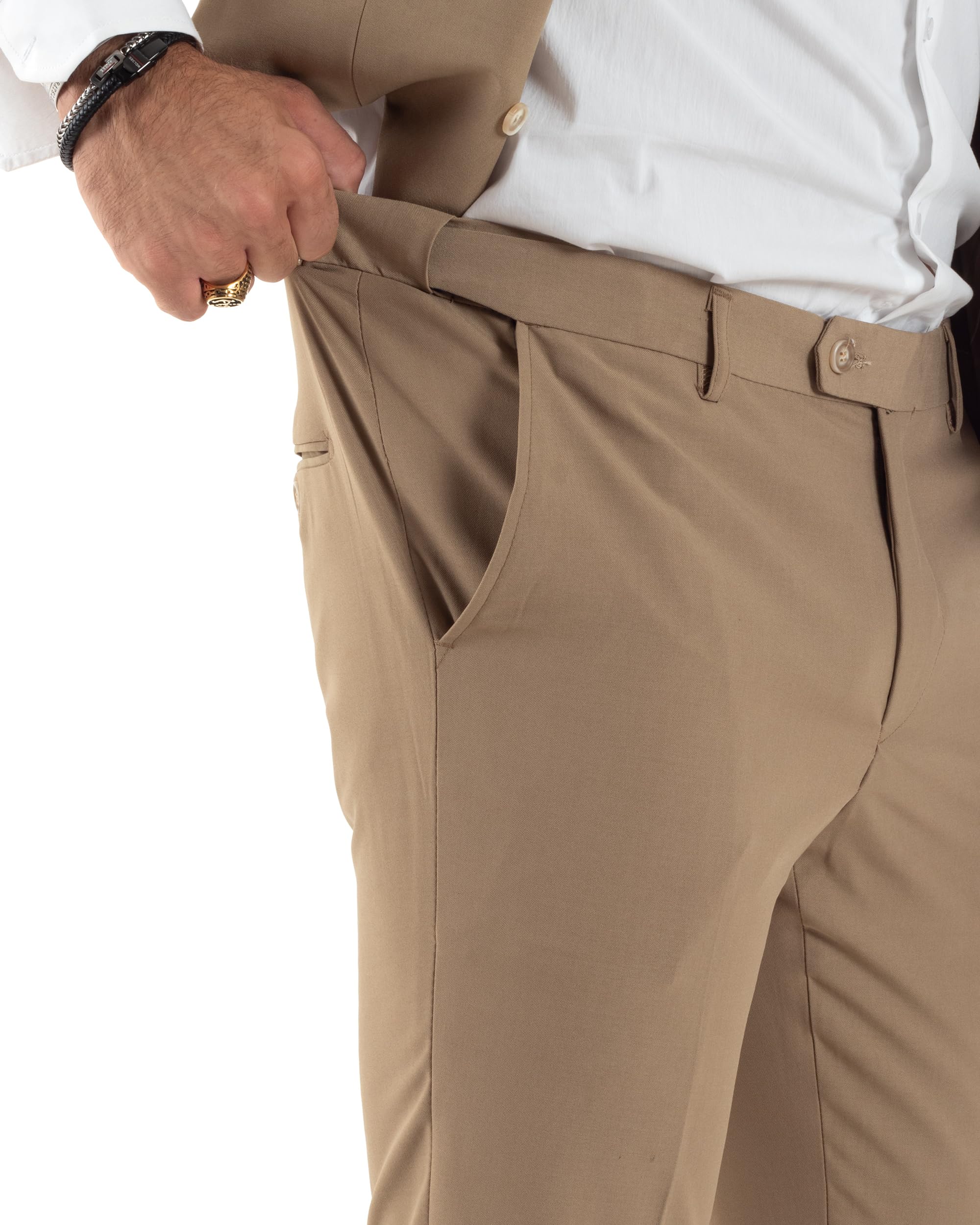 Abito Uomo Monopetto Vestito 3 Pezzi Completo Giacca Pantaloni Panciotto Elegante Sartoriale Vari Colori