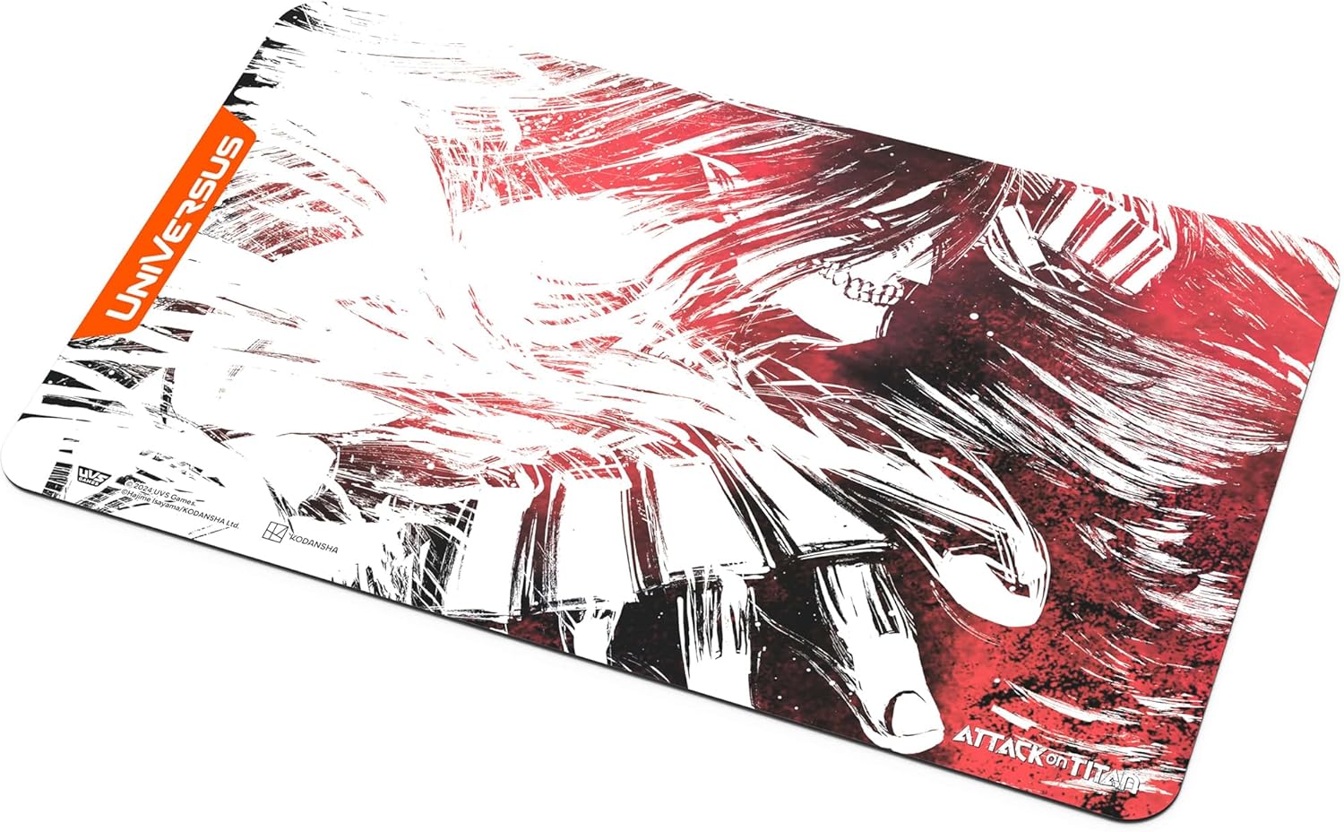 UniVersus Attack on Titan: Battle for Humanity - Attack Titan Playmat - 24 x 14 Neoprene Mat, Tabletop Card Game Accessory, UVS Games, Licensed