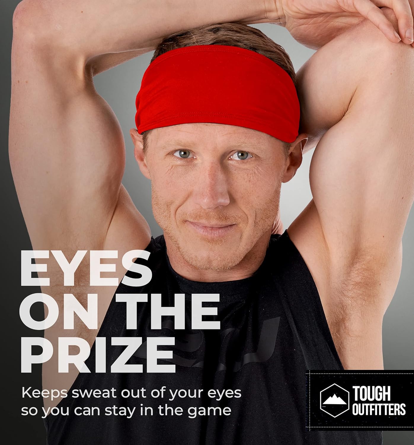 Mens Headband - Sweat Band Workout Head Bands Sports Sweatbands Hair Band for Running, Yoga, Exercise, Basketball, Cycling, Football, Tennis - Athletic Performance Stretch Moisture Wicking Hairband : Sports & Outdoors