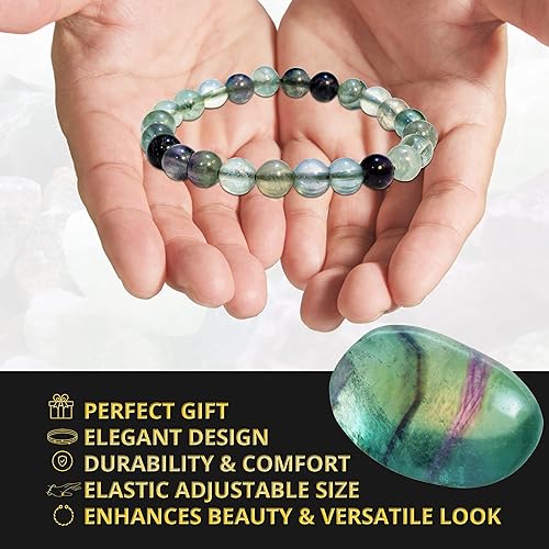 Vista 102 de Money Attraction Bracelet for Wealth, Prosperity & Success – Abundance & Good Luck Feng Shui Bracelet with Pyrite, Citrine, Tiger Eye & Green Green