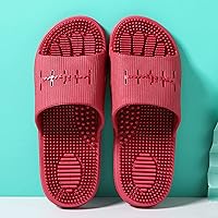 Vista 13 de Zapatos relajantes para masaje de pies, cómodas pantuflas de masaje, pantuflas antideslizantes de fondo grueso, verde, 44-45, masajeador de pies