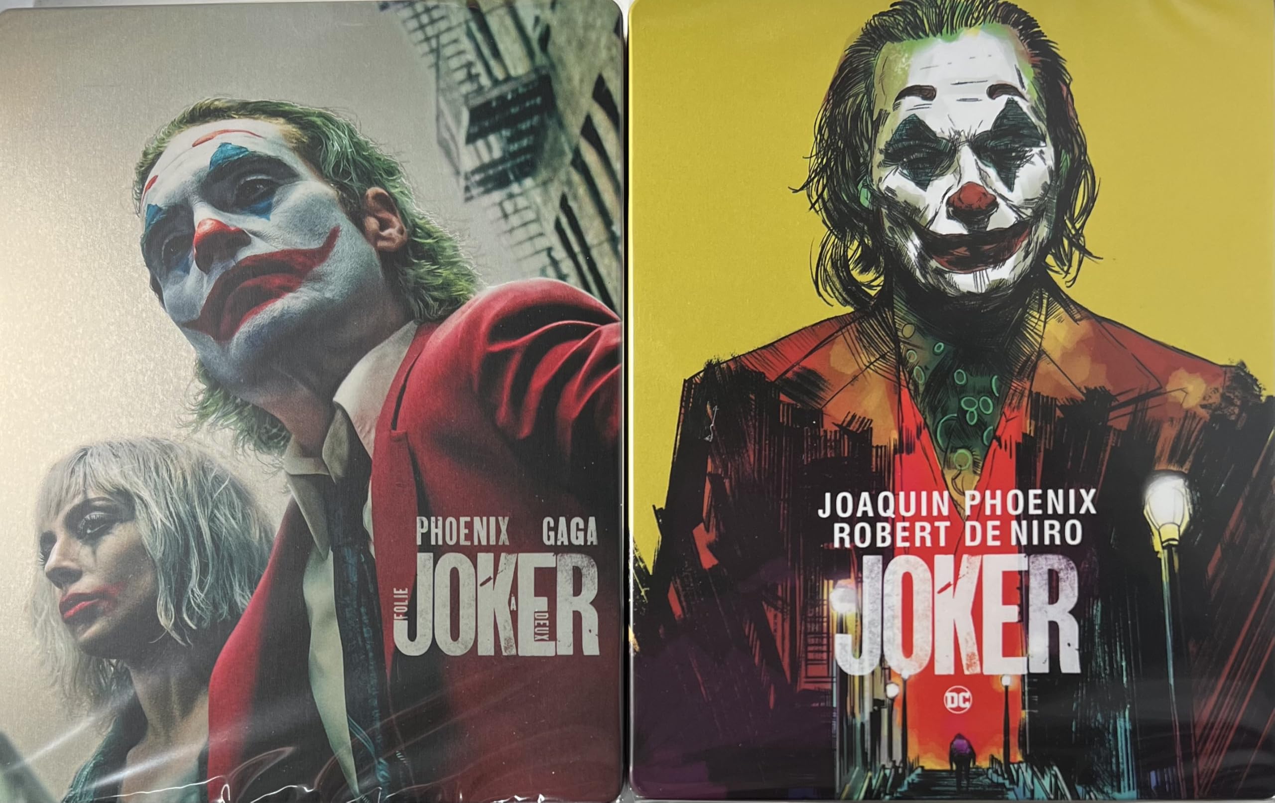 Joker / Joker : Folie Et Deux (4K / Blu ray 2-Film Steelbooks) Limited Edition - Region Free - Joaquin Phoenix , Lady Gaga , Todd Philips , Robert De Niro