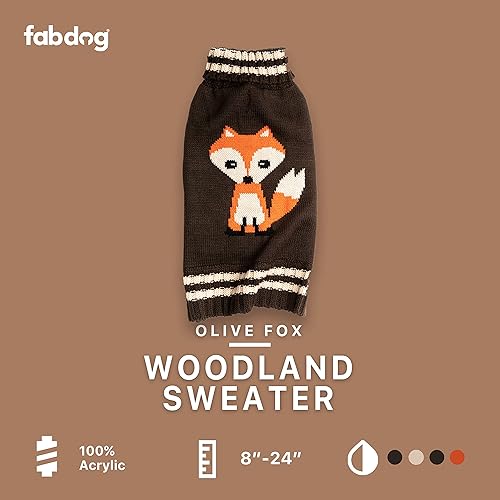 Miniatura 2 de fabdog Chaleco suéter para perros, bonitos diseños festivos para todos los perros, ropa duradera y suave para mascotas, regalo ideal, tejido de