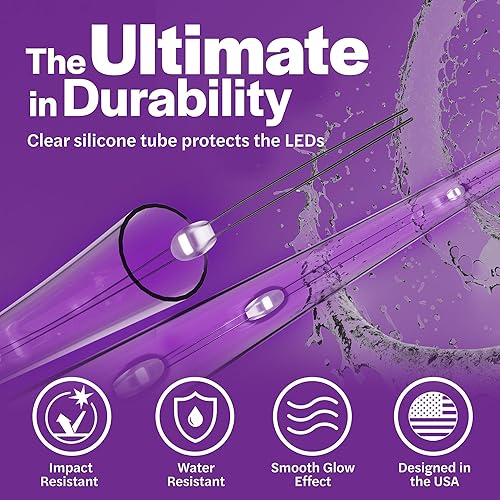 Vista 25 de Wheelbrightz - Luces LED para rueda de bicicleta, brillantes y coloridas - Se adaptan a neumáticos delanteros o traseros - Tubo resistente a la Verde